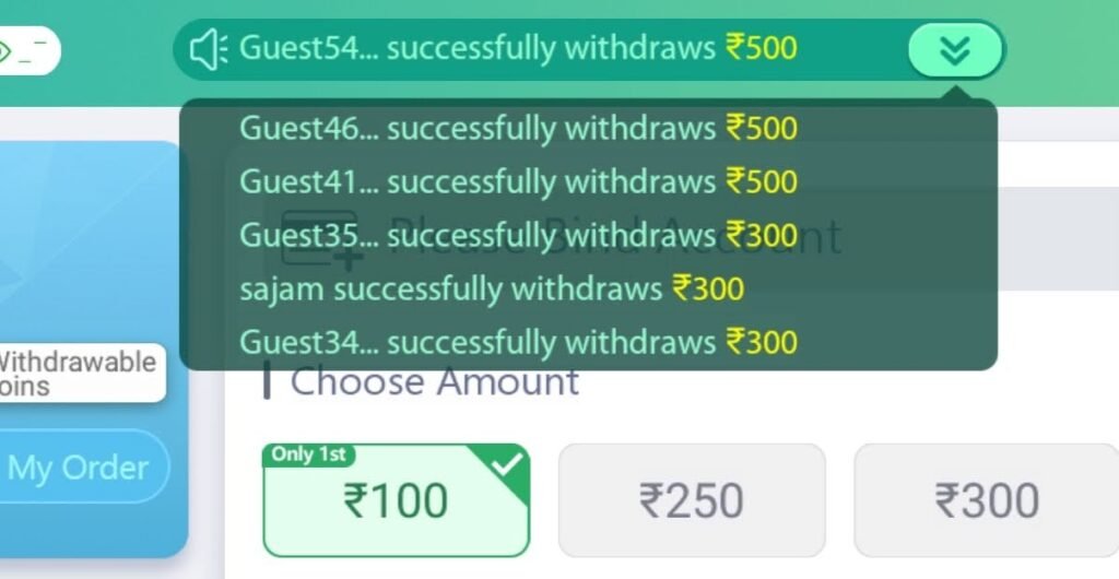 Bet007 Online APK से पैसे निकालें